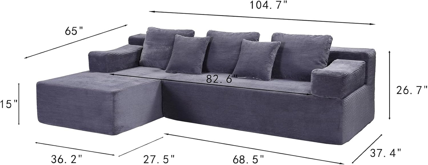 Modular Sectional Sofa Cloud Couch