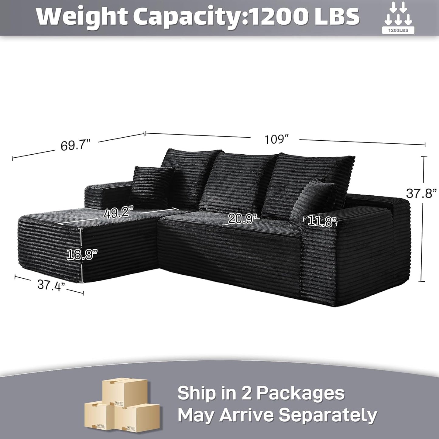 Modular Sectional Sofa Cloud Couch