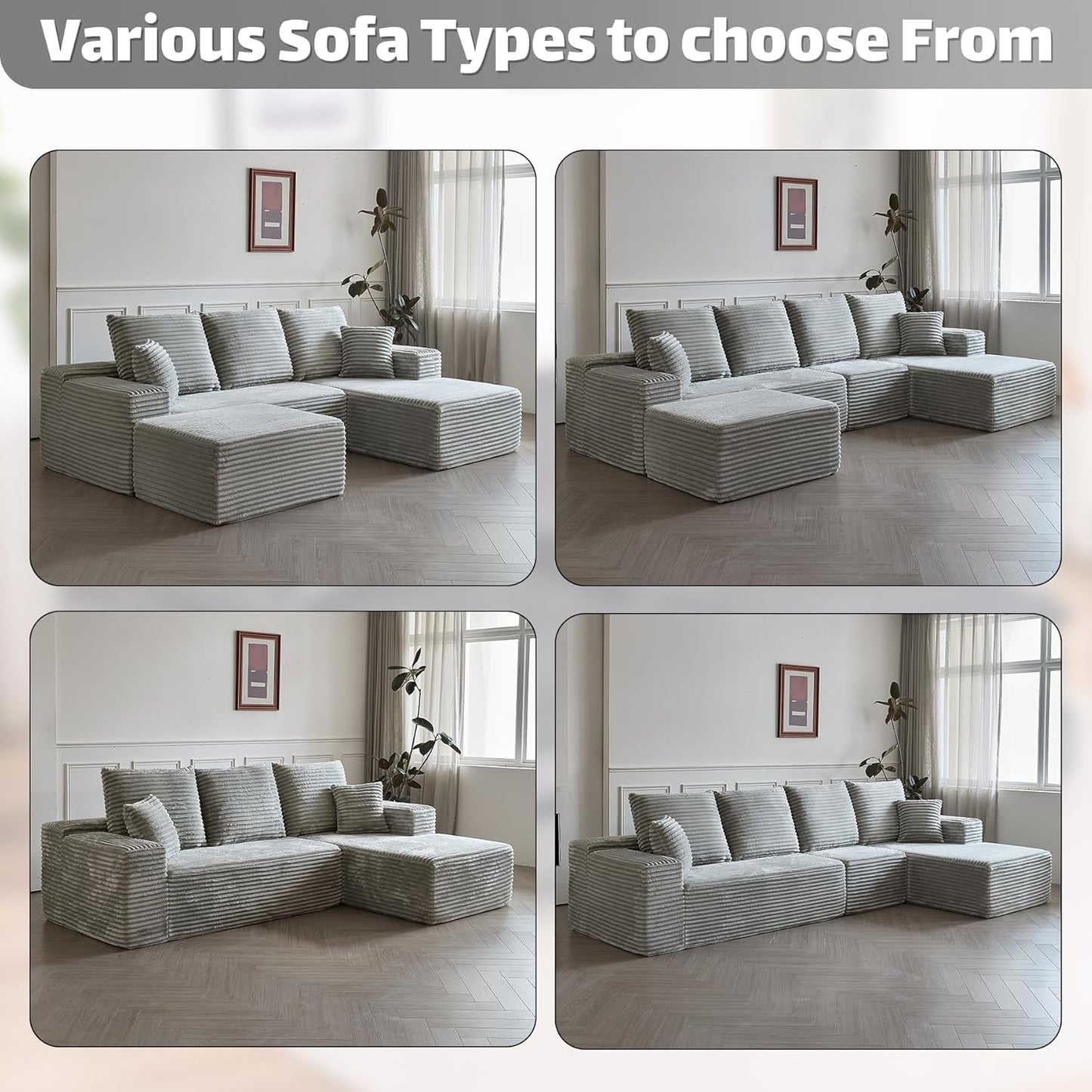 Modular Sectional Sofa Cloud Couch