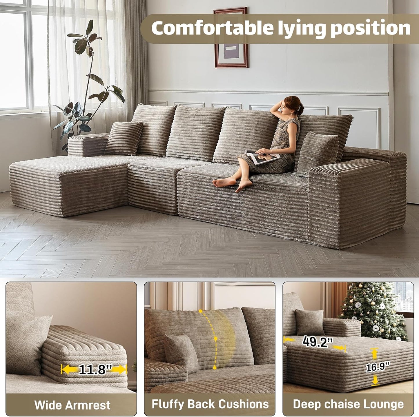 Modular Sectional Sofa Cloud Couch