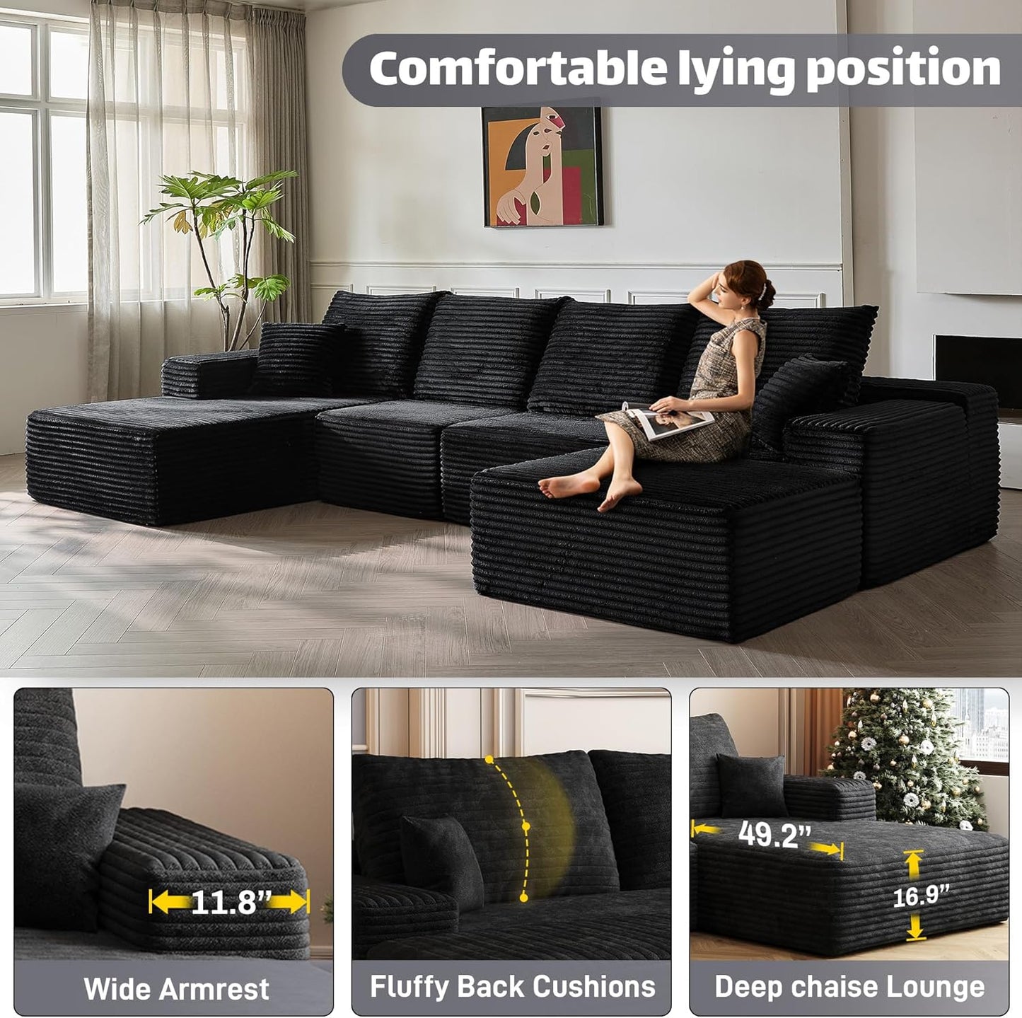 Modular Sectional Sofa Cloud Couch