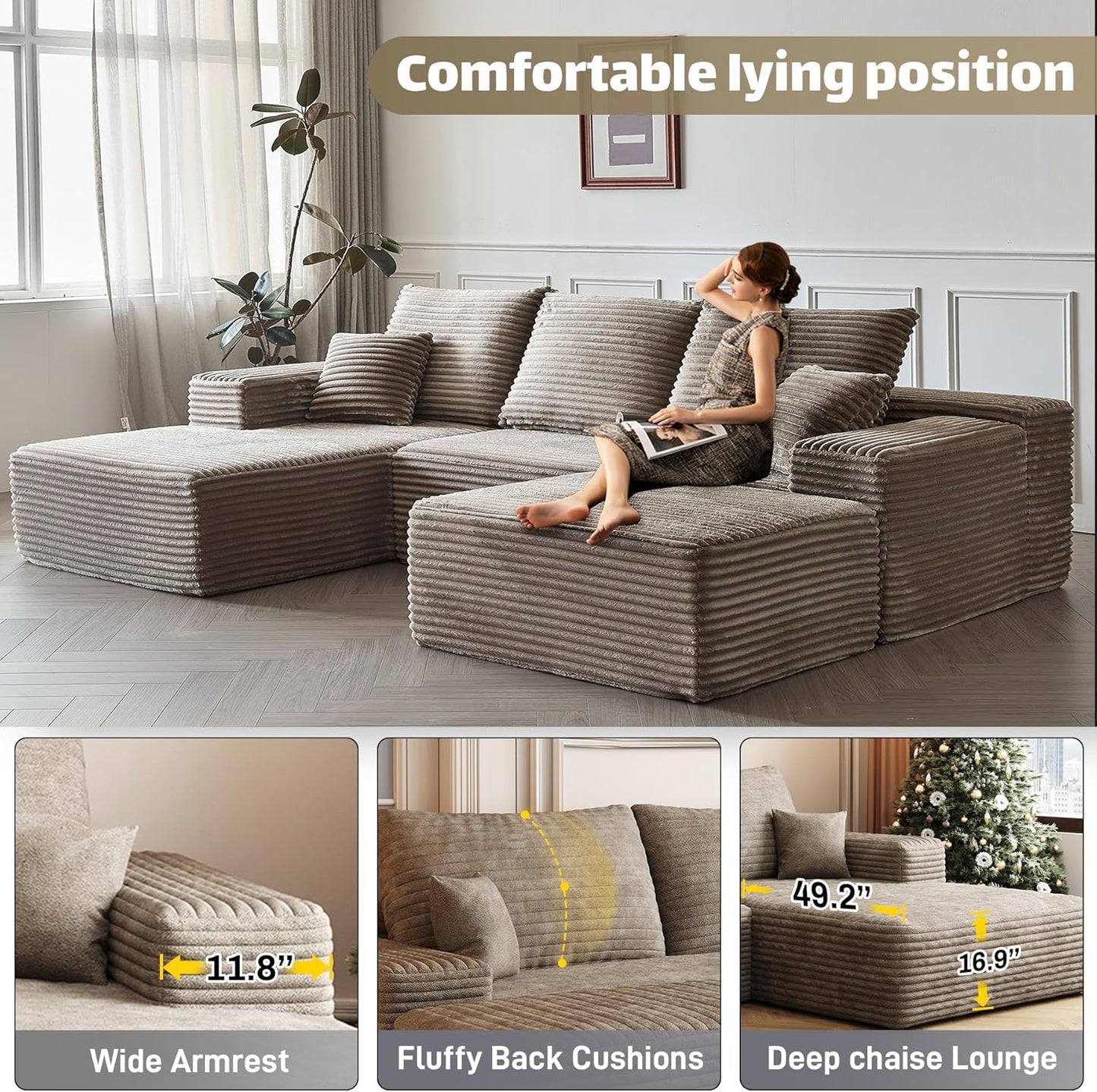 Modular Sectional Sofa Cloud Couch