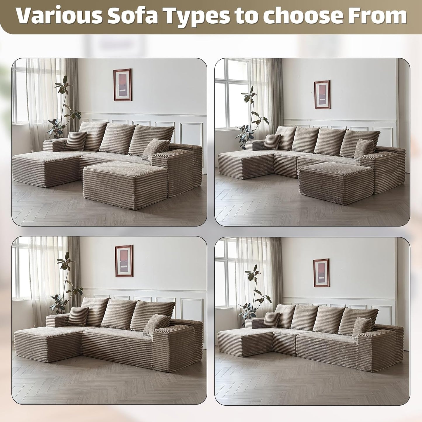 Modular Sectional Sofa Cloud Couch