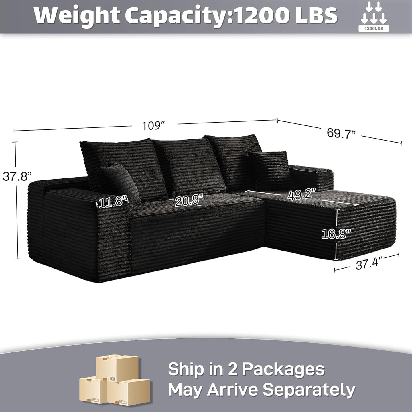 Modular Sectional Sofa Cloud Couch