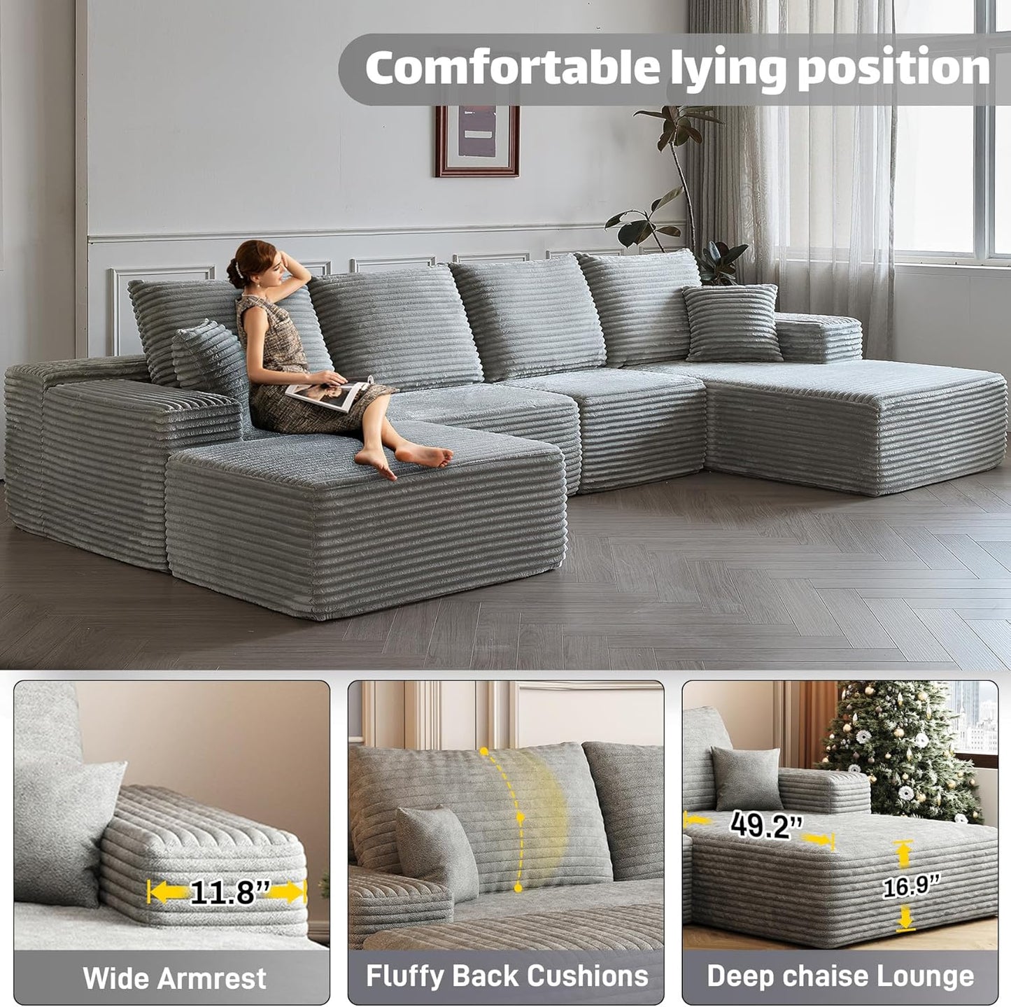 Modular Sectional Sofa Cloud Couch