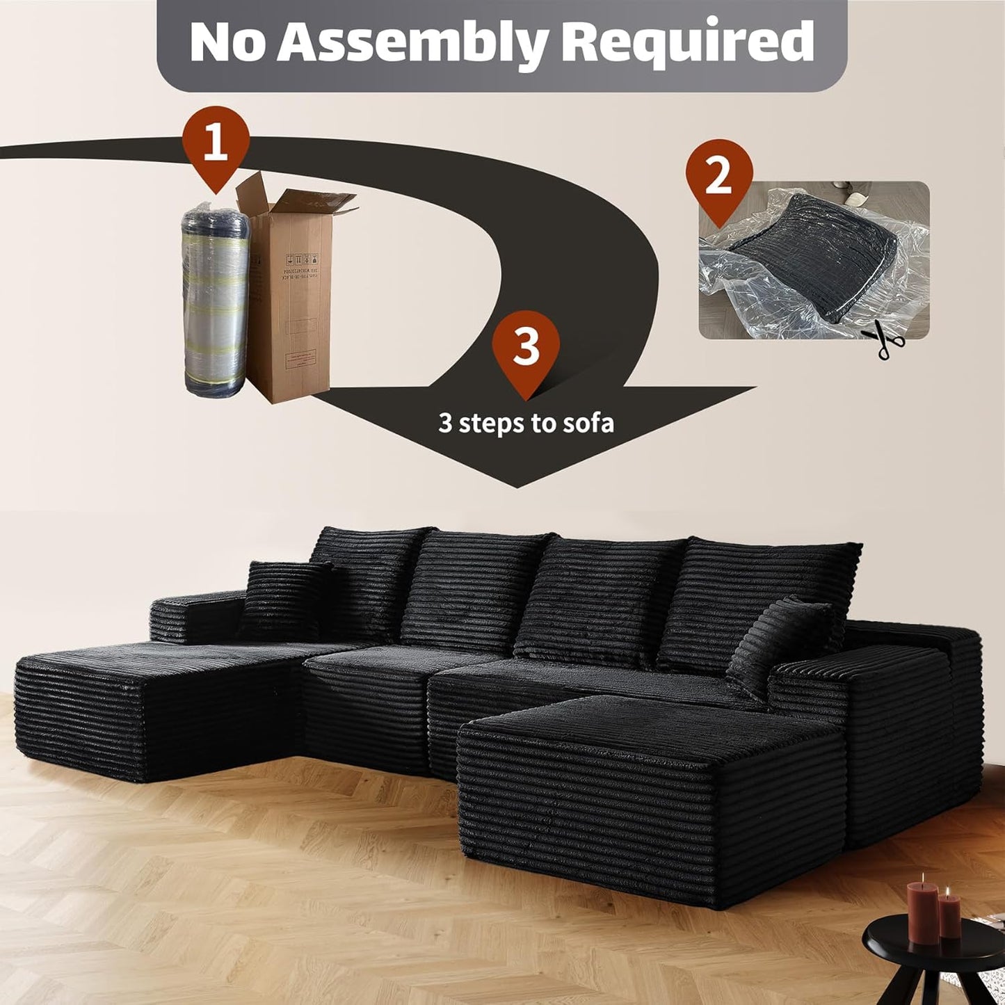 Modular Sectional Sofa Cloud Couch