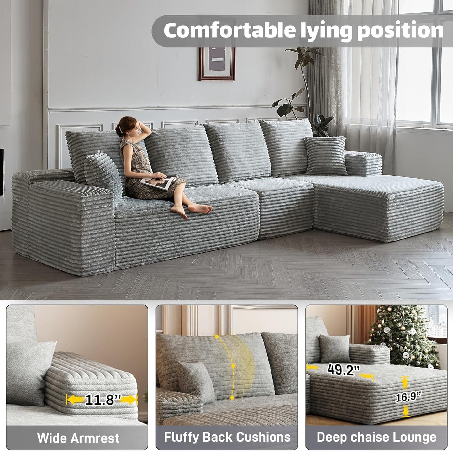 Modular Sectional Sofa Cloud Couch