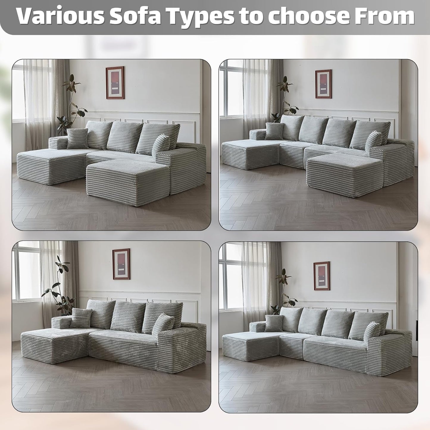 Modular Sectional Sofa Cloud Couch