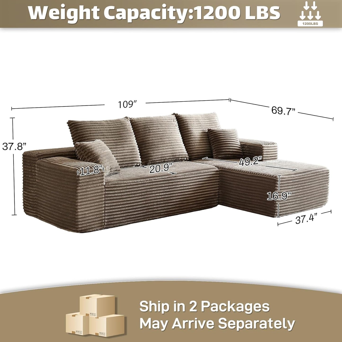 Modular Sectional Sofa Cloud Couch
