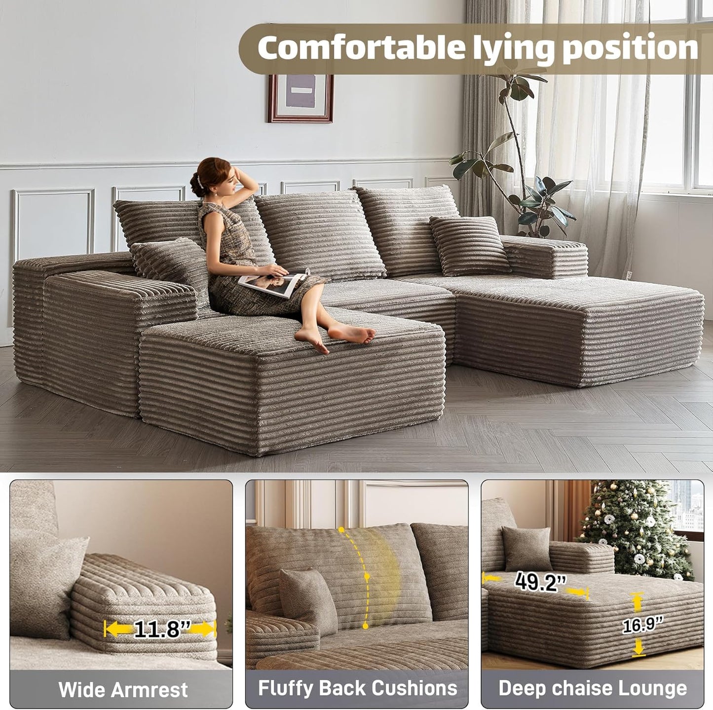 Modular Sectional Sofa Cloud Couch