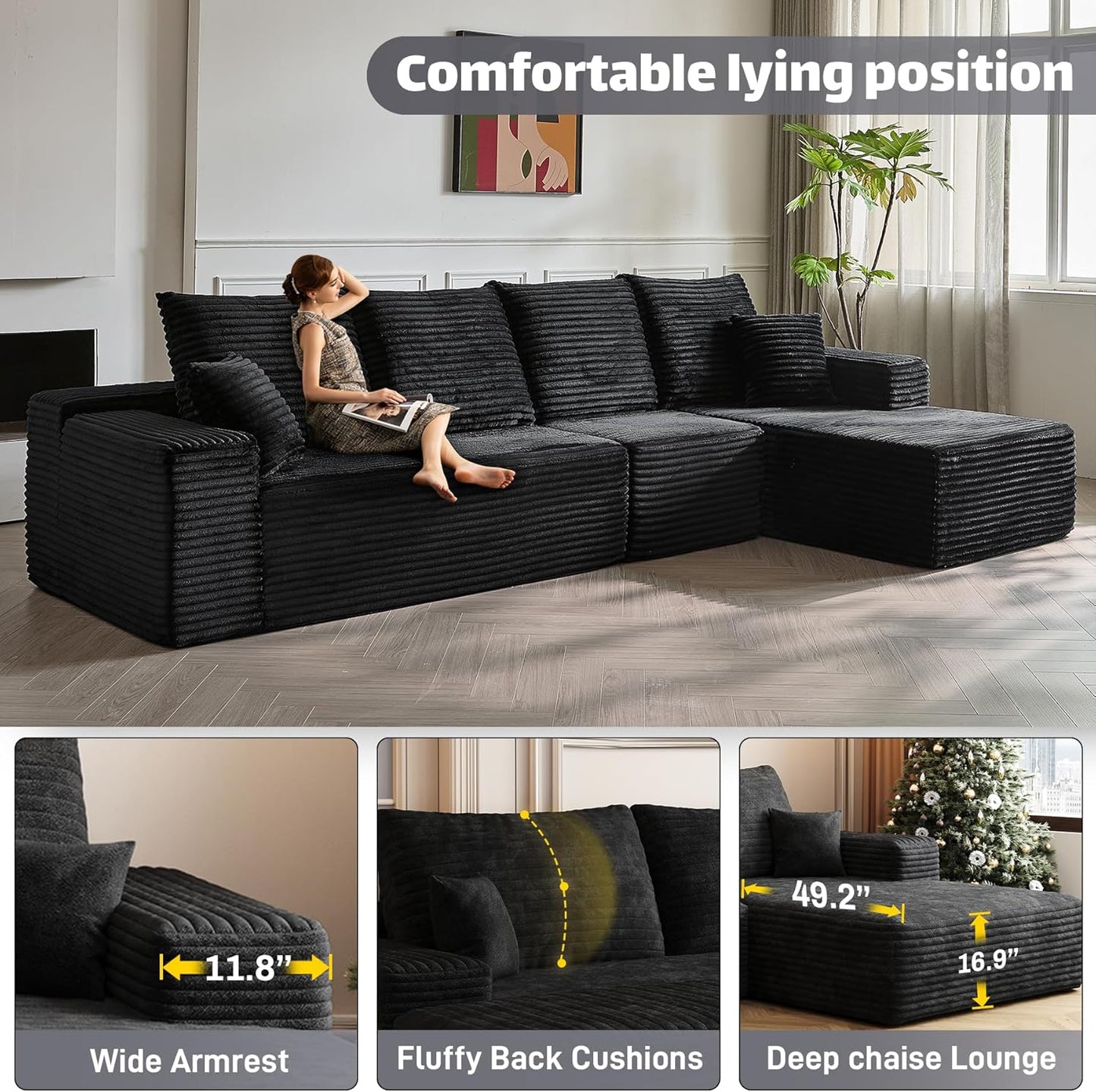 Modular Sectional Sofa Cloud Couch