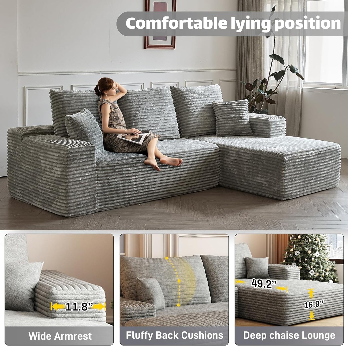 Modular Sectional Sofa Cloud Couch