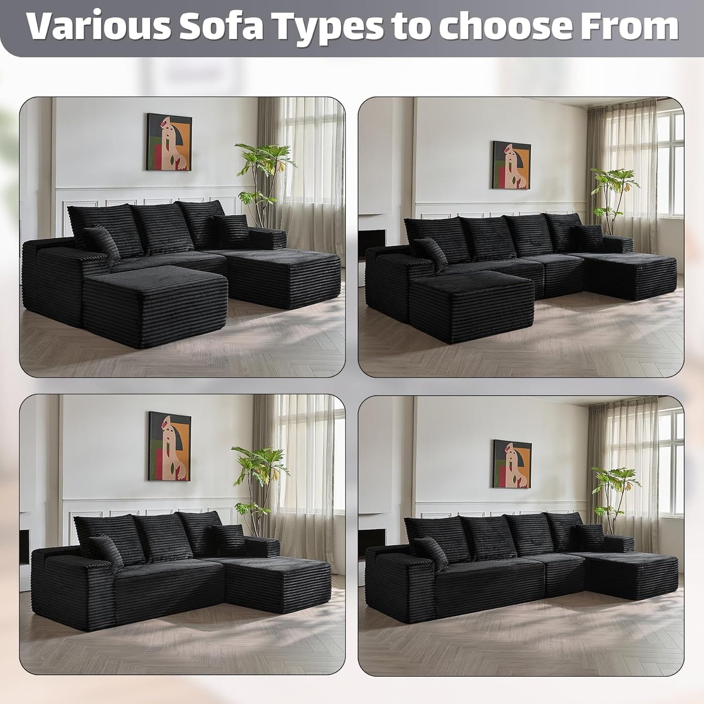 Modular Sectional Sofa Cloud Couch