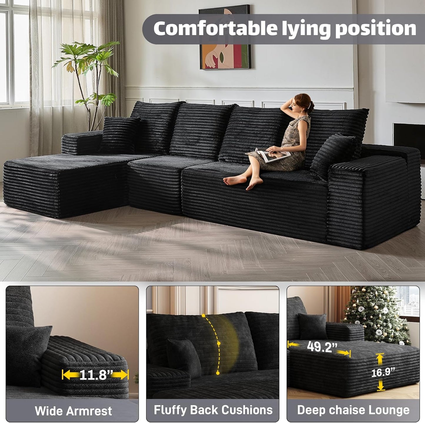 Modular Sectional Sofa Cloud Couch