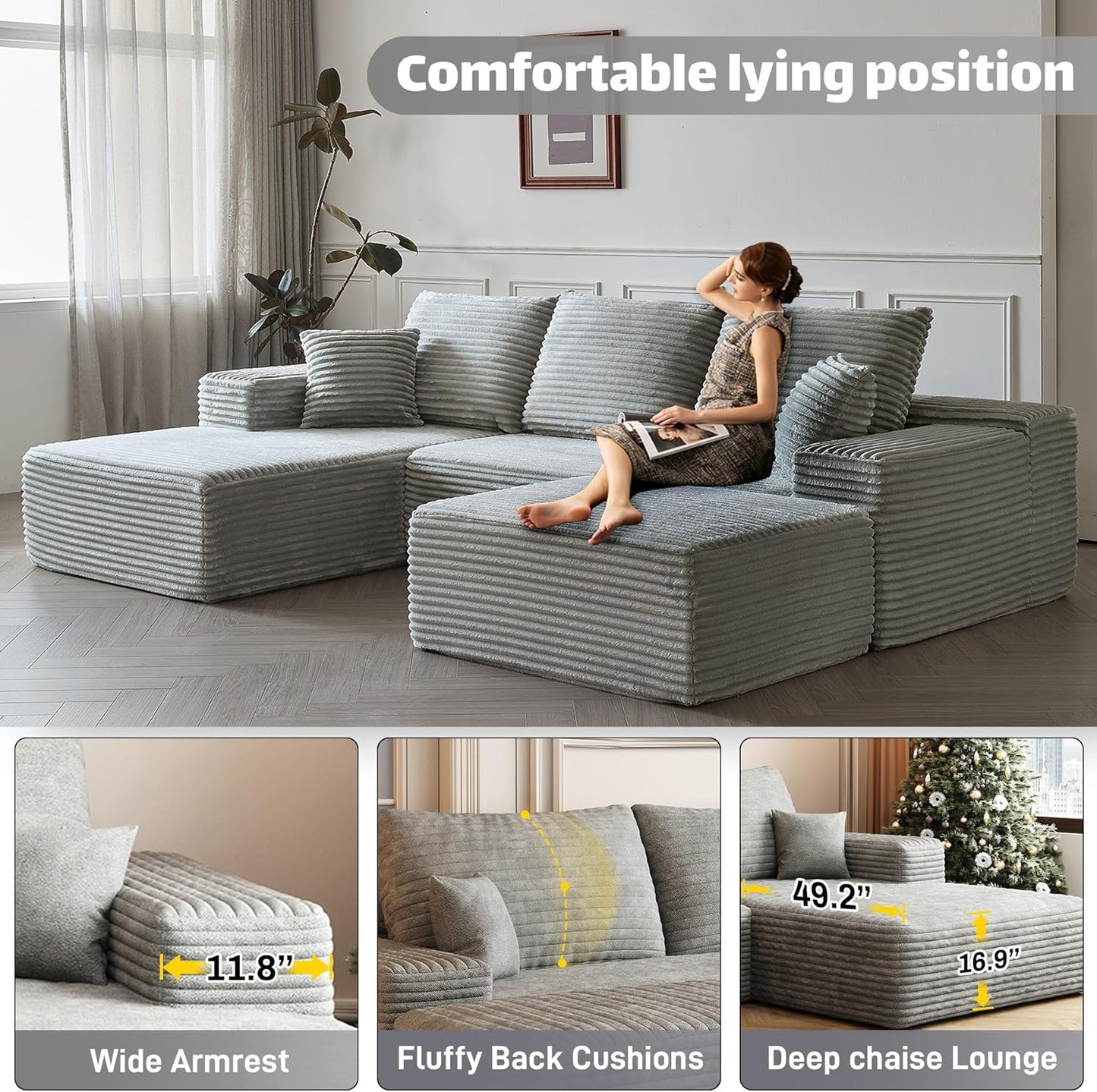 Modular Sectional Sofa Cloud Couch