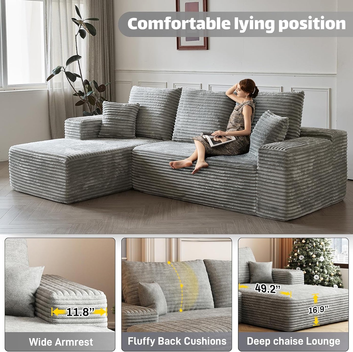 Modular Sectional Sofa Cloud Couch