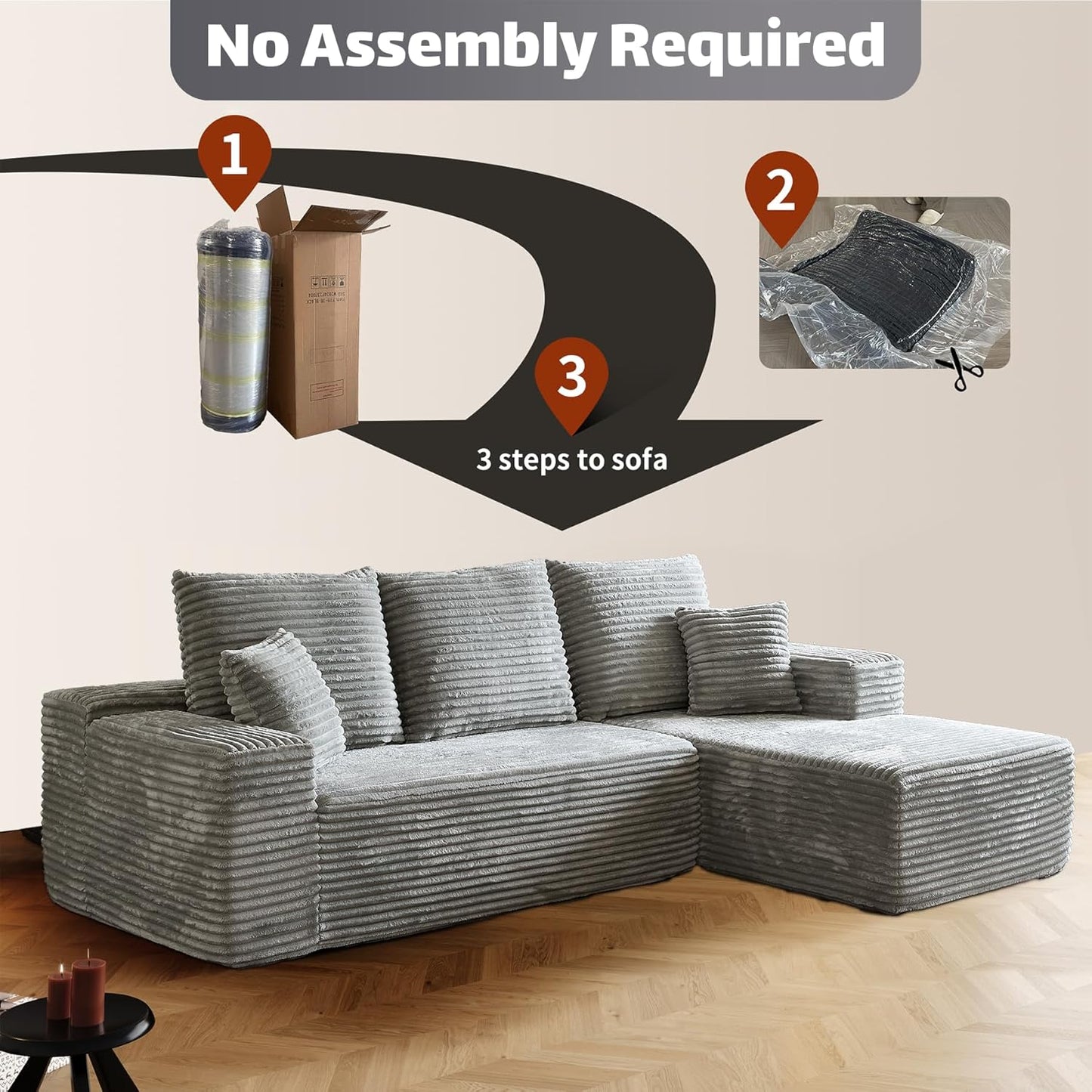 Modular Sectional Sofa Cloud Couch