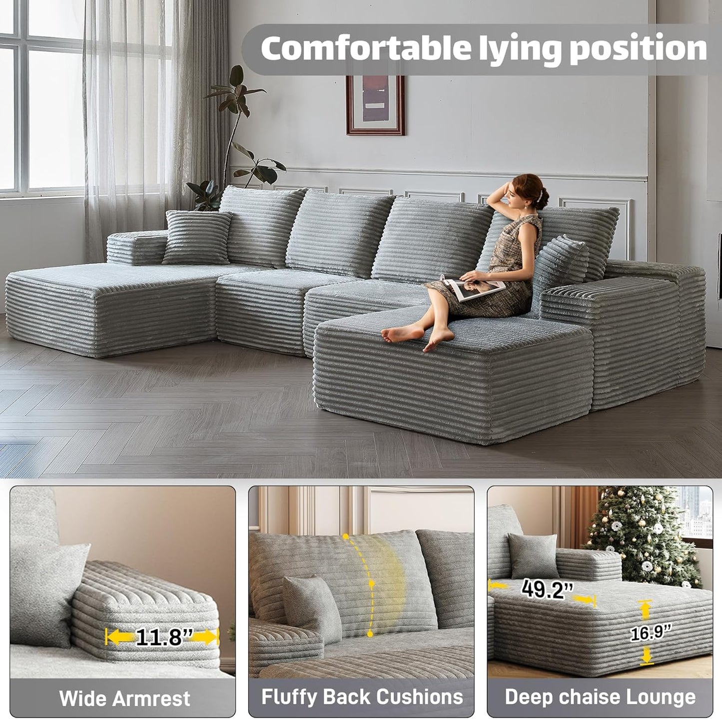 Modular Sectional Sofa Cloud Couch