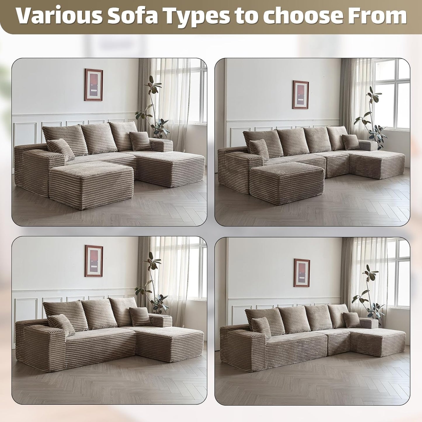 Modular Sectional Sofa Cloud Couch