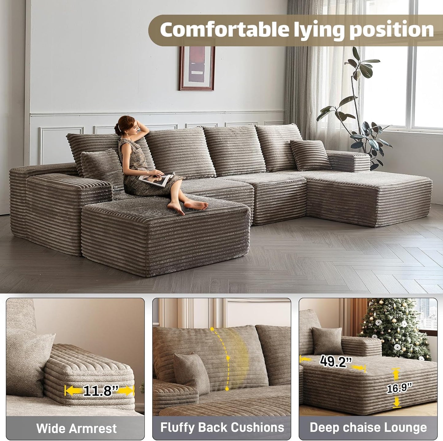 Modular Sectional Sofa Cloud Couch