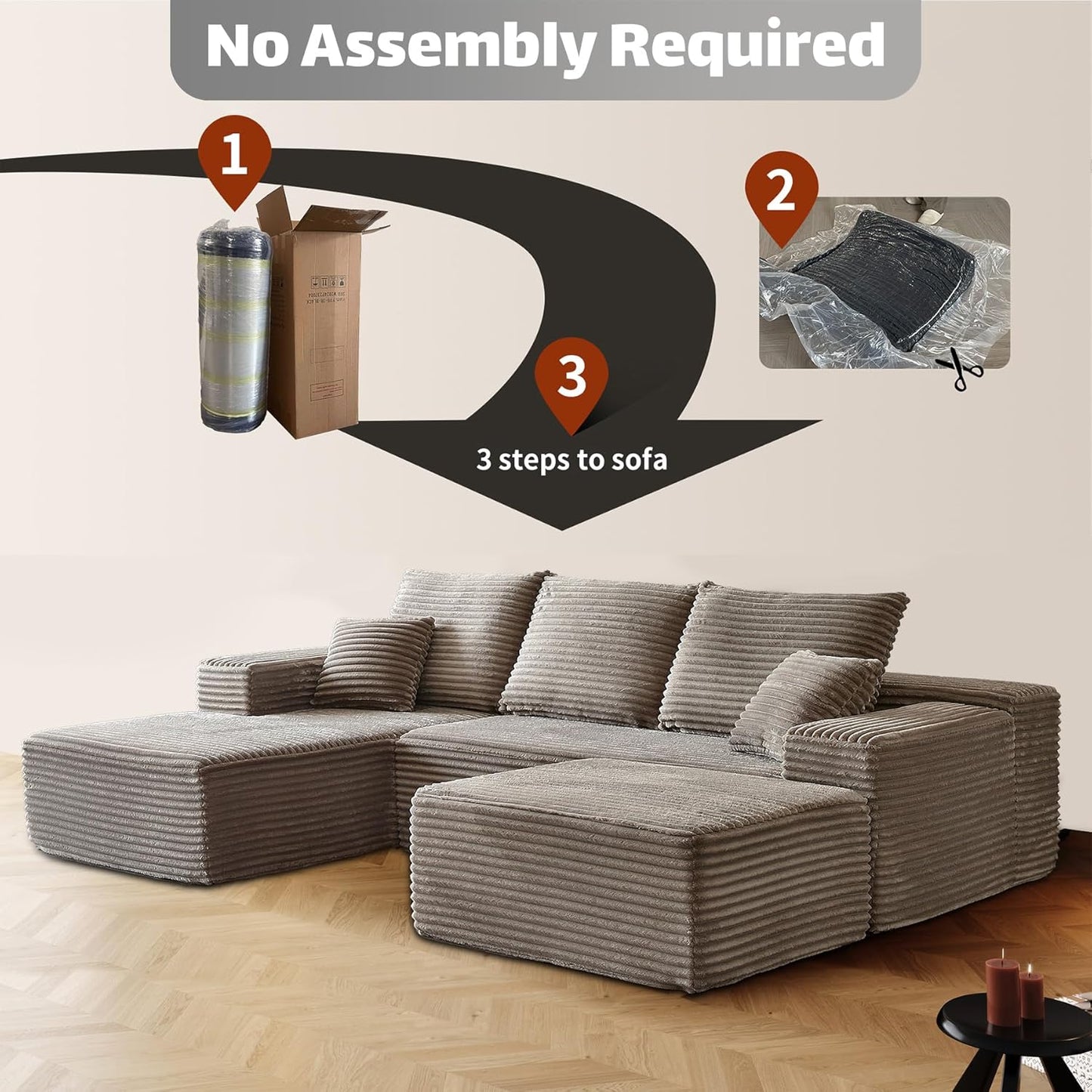Modular Sectional Sofa Cloud Couch
