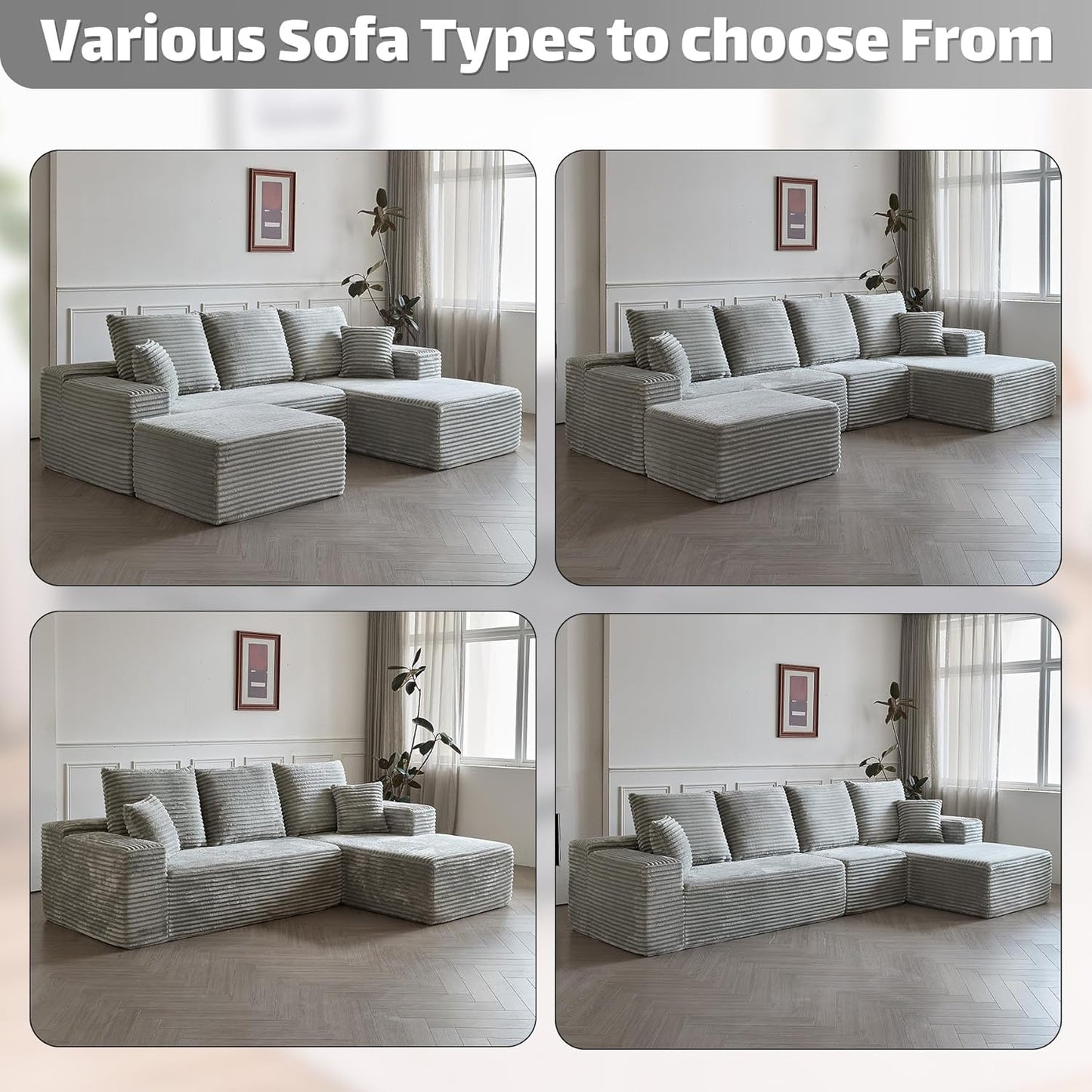 Modular Sectional Sofa Cloud Couch