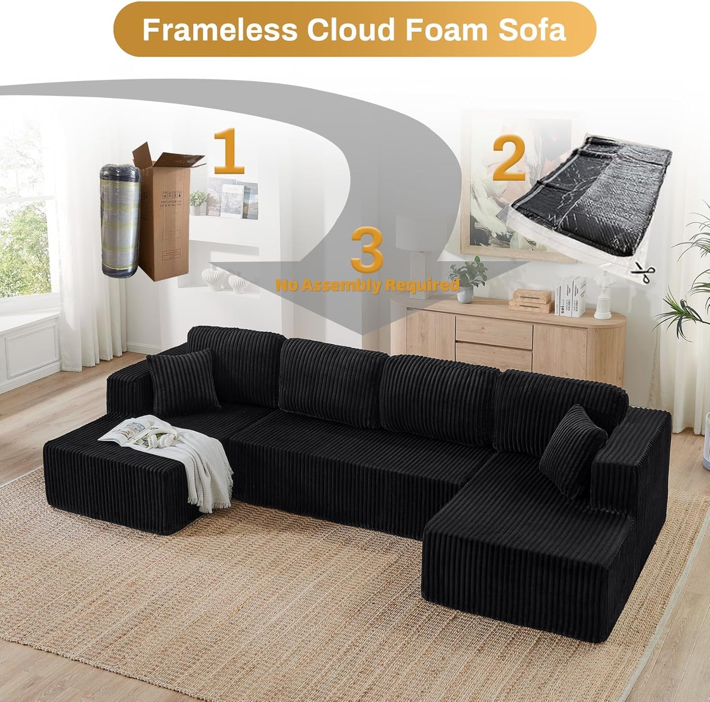 Modular Sectional Sofa Cloud Couch