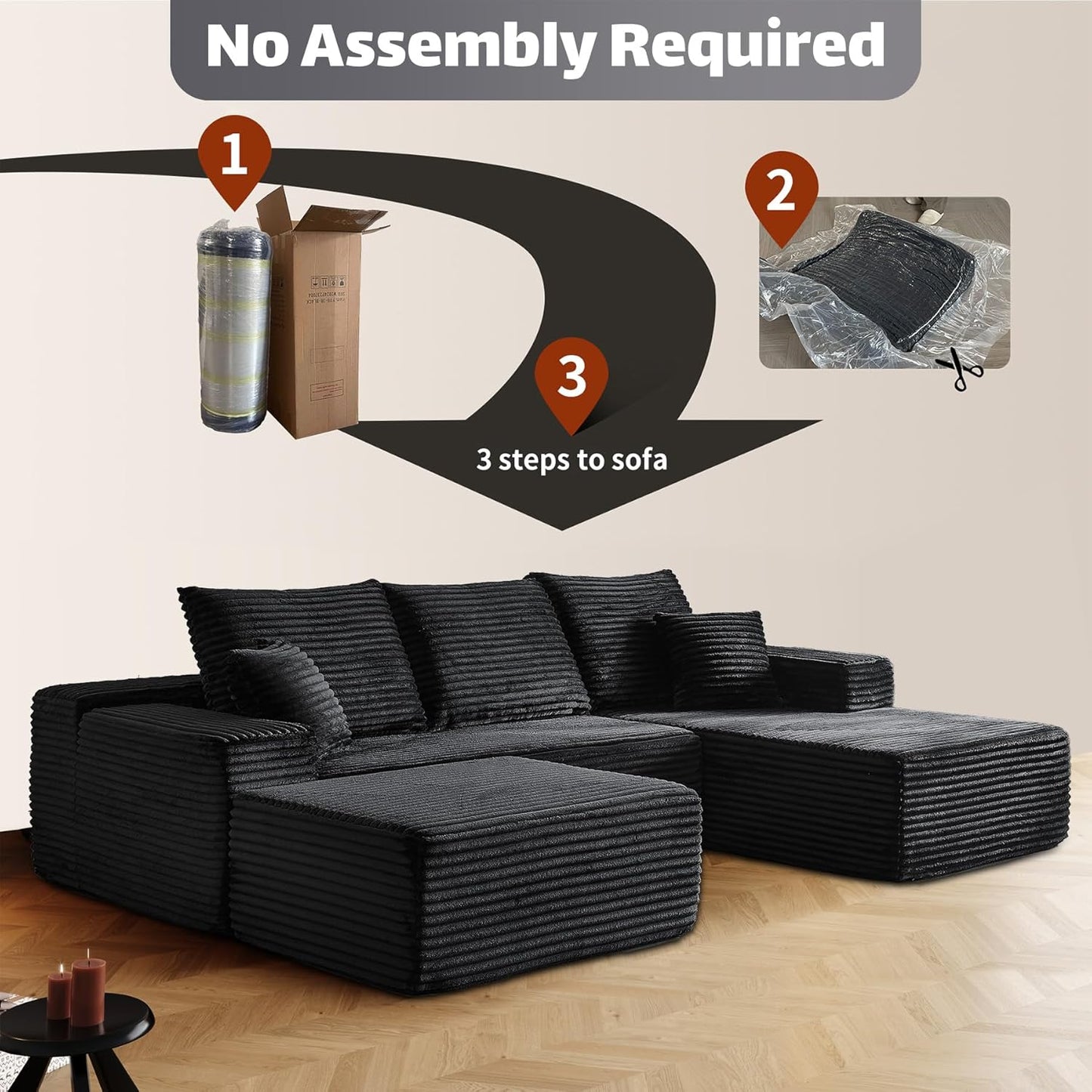 Modular Sectional Sofa Cloud Couch